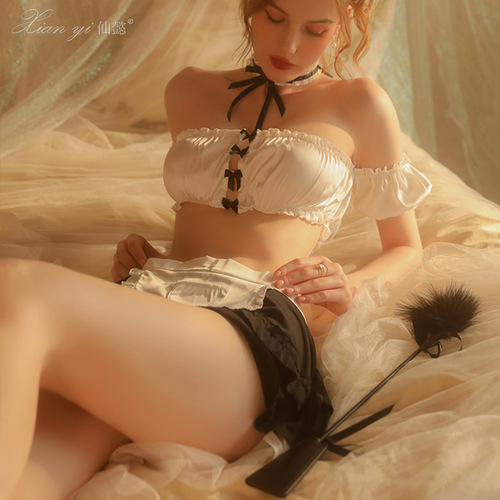 Xianyi sexy lingerie maid outfit uniform temptation passionate clothes women free to take off European and American senior maid suit 459
