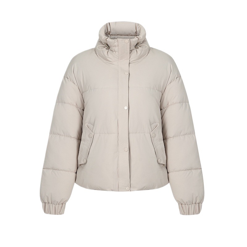 Invierno transfronterizo coreano 2025 nuevo abrigo de algodón de pluma de estilo universitario corto de mujer chaqueta de algodón de hombre pequeño Europa y América lote