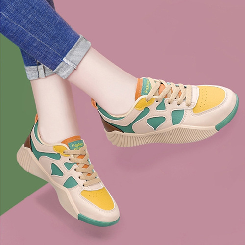 Casual non-slip sports shoes 2024 spring new versatile flat sneakers soft sole comfortable ultra-light large size women's shoes