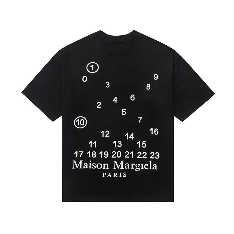 高品質のメゾン マルジェラ ピュア コットン MM6 デジタル メンズ レディース 半袖を越境で提供|undefined