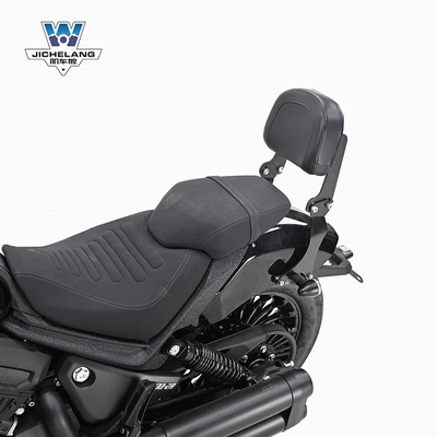 Motorcycle tail, black flag 500 backrest tail shelf