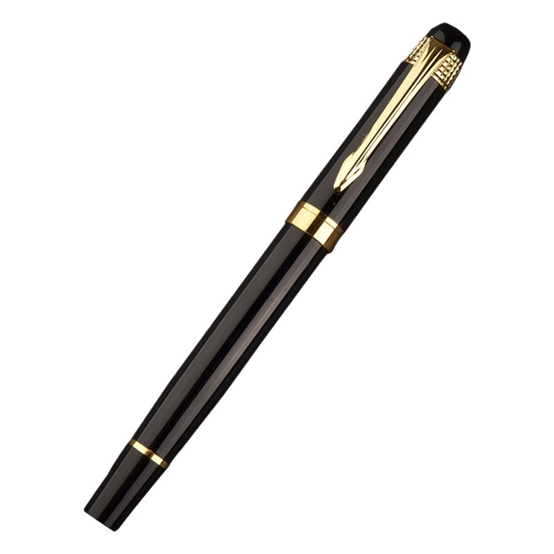Black metal pen gel pen business gift pen 0.5mm metal signature pen advertising ballpoint pen printing logo