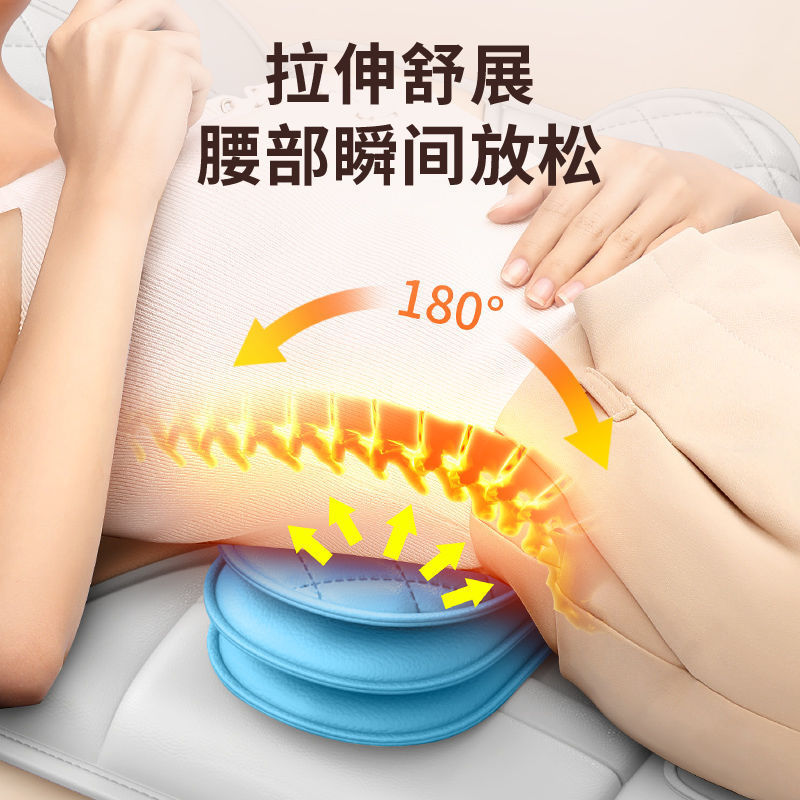 跨境多功能电动按摩器全自动按摩垫颈椎背部腰部揉捏气囊按摩床垫|undefined