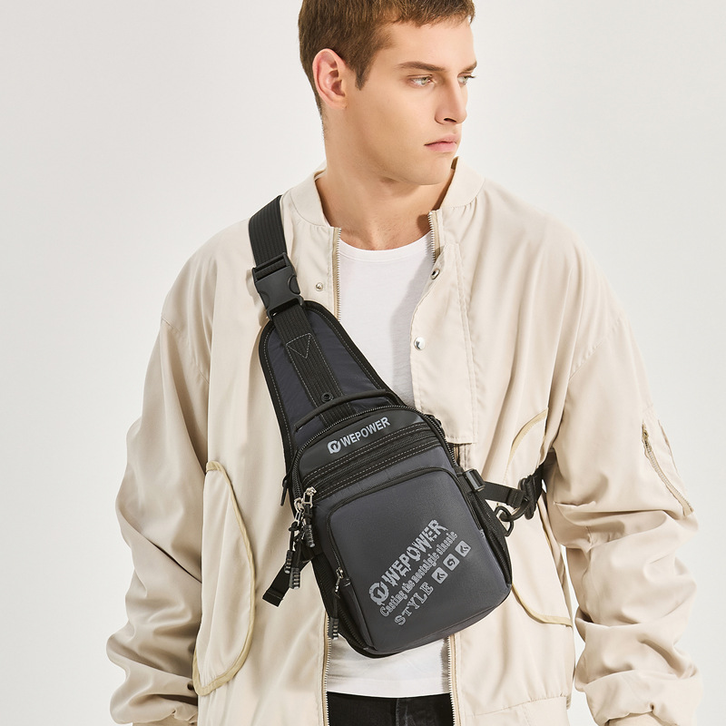 WEPOWER nueva gran capacidad de viaje al aire libre de la bolsa de pecho de hombro de viaje de un solo hombro bolsa de pecho ajustable