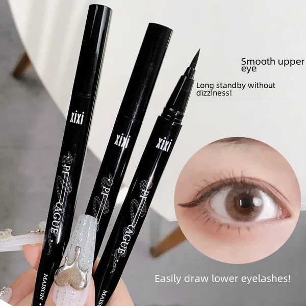 Makeup xixi cool feeling meishang eyeliner pen waterproof makeup not easy to smudges sponge head cool black eyeliner 681