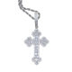 Hip Hop Full Diamond Cloud Cross Diamond Pendant European and American Hip Hop Necklace Trendy Pendant Foreign Trade
