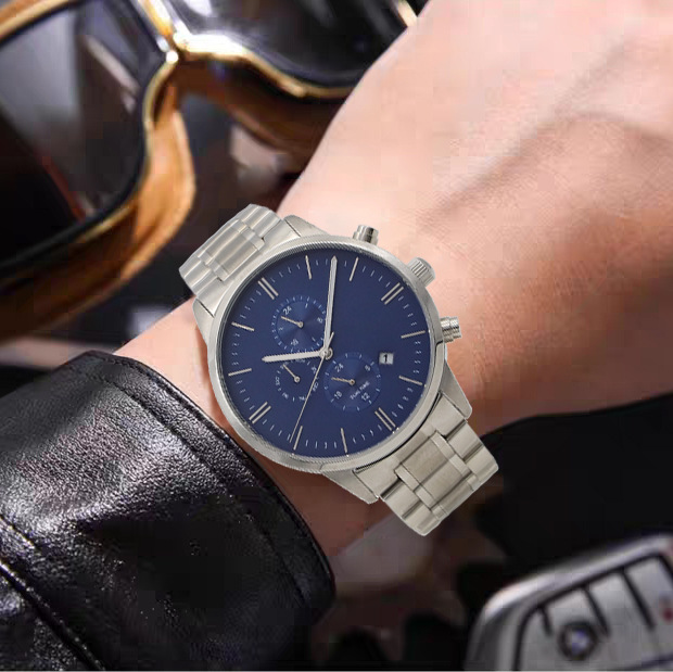 Quartz Watch Men's Watch Advanced Sense Men's Watch Multi-functional Three-eye Pointer New Brand Watch Men's Business