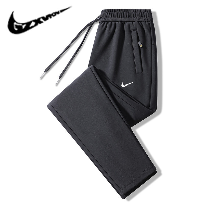 Cross-Border Men's Clothing 2024 Autumn and Winter Graphene Softshell Pants for Men, Fleece-Lined, Thickened, Waterproof Fabric Casual Pants, Exclusively for Cross-Border Sales