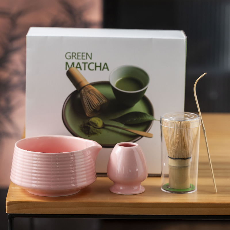 Matcha suit stoneware tea ordering tools ceramic matcha bowl tea suit Japanese style tea cup matcha powder mixer