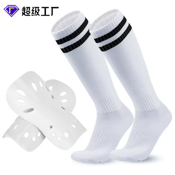 Cross-Border Football Socks and Shin Pads Combination Children's Shin Pads Ultra-Light Fixed Plate Long Tube Over-The-Knee Ball Socks Sports Protective Gear