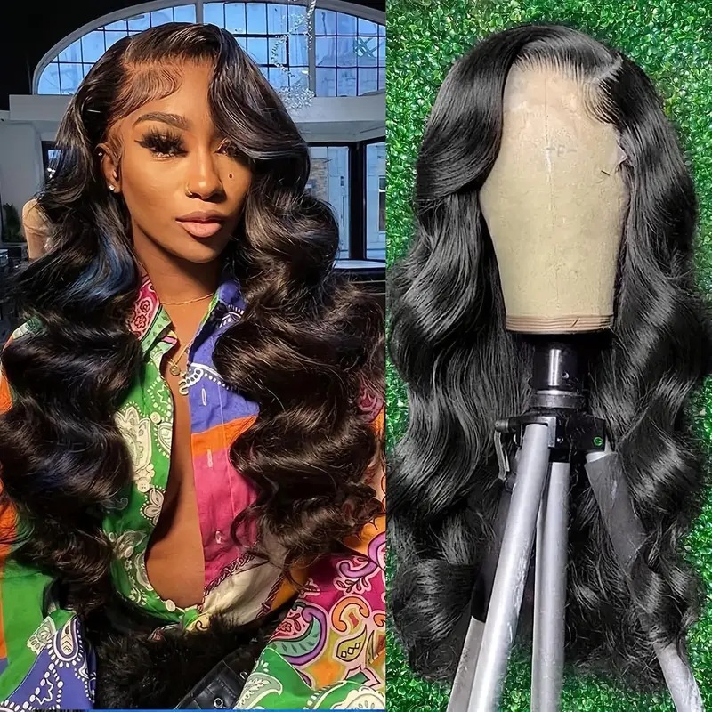 Europa y los Estados Unidos ondas de cabello rizado largo de encaje frente a África ondas de venta cruzada de pelucas calientes