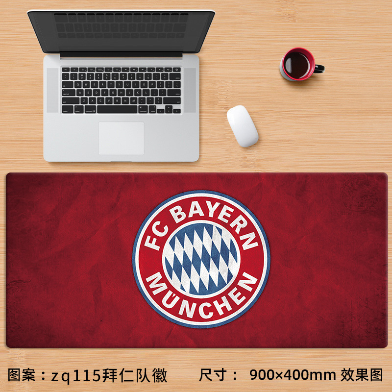 Alfombrilla de ratón nueva de Cristiano Ronaldo, extra grande, de fútbol, Messi, Bayern, La Liga, para juegos, e-sports, con reposamuñecas, para escritorio de computadora