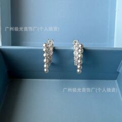HEFANG何方气泡双层耳环耳钉耳夹 轻奢优雅饰品 银针无痕发货