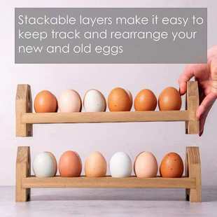 Wooden egg support kitchen countertop storage and storage of egg storage rack shop shelf display rack wooden eggs rack