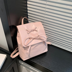 韓版蝴蝶結雙肩小包包女士2024新款潮韓國背包可愛手提單肩包書包