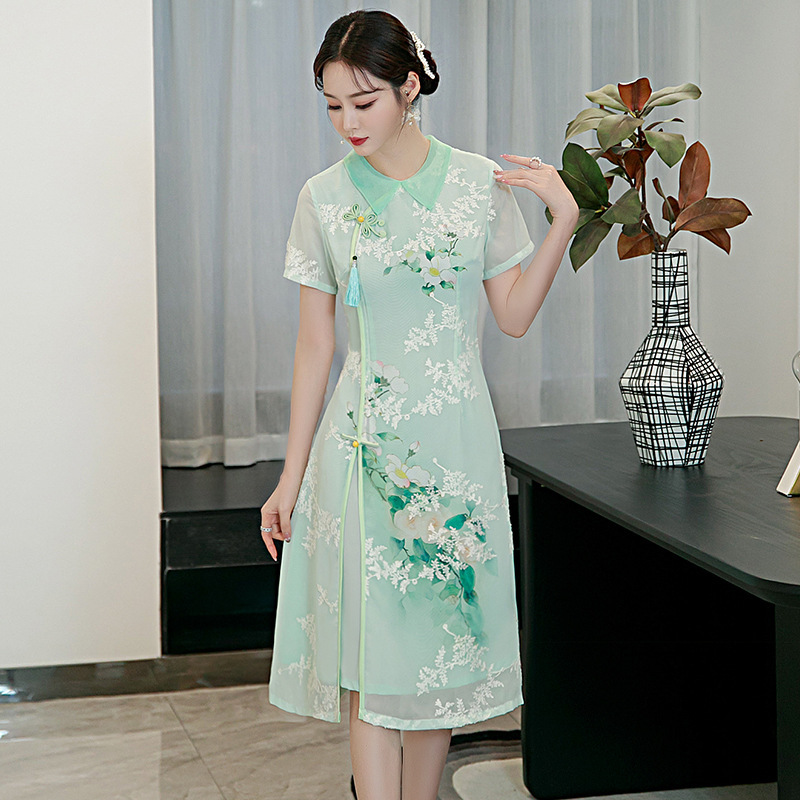 women's blue green dress Sachiko Maxi Dress - Blue / Green Print - Buy Women's Dresses