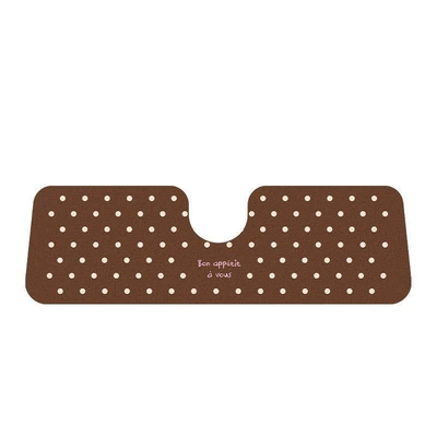 silk loop floor mat, polka dot: Avtomobil döşəmə paspasları - cocoa-yellow-polka-dots-entire-back-row-50135cm1953