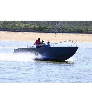 Jiangwang Yacht 8m Aluminum-Magnesium Alloy Fishing Boat Work Boat Landing Boat Cast Net Transport Boat Speedboat Sea Fishing Boat