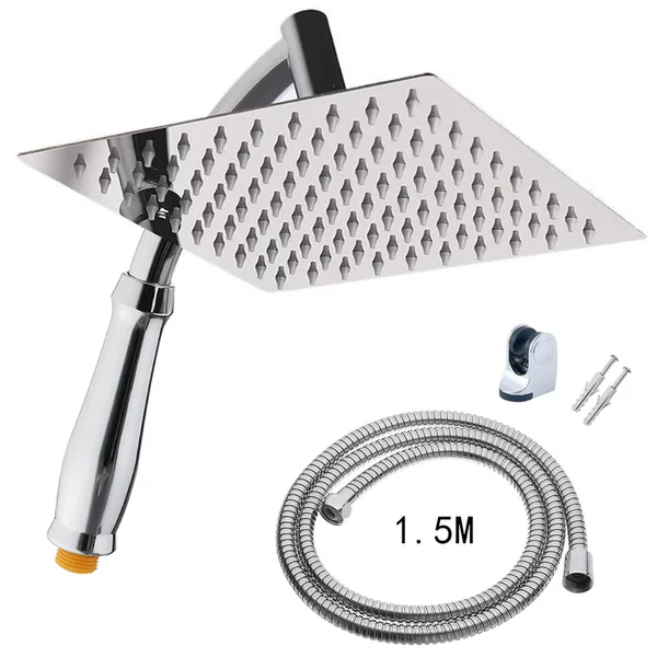 201 Stainless Steel Shower Head Top Spray Pressurized Bathroom Shower Head Shower Set Shower Head Home