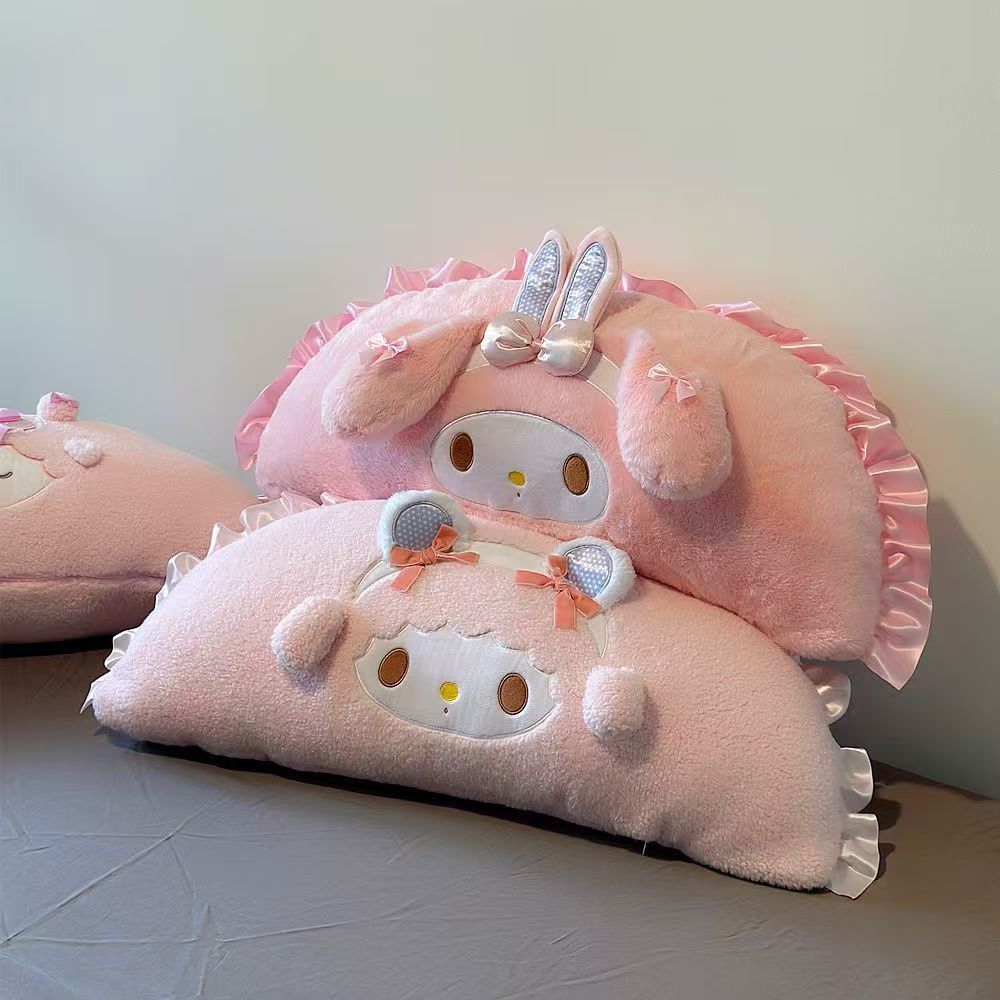 New cute My Melody rabbit plush toy pillow, comfortable pillow for students' lunchtime rest, gift for girls
