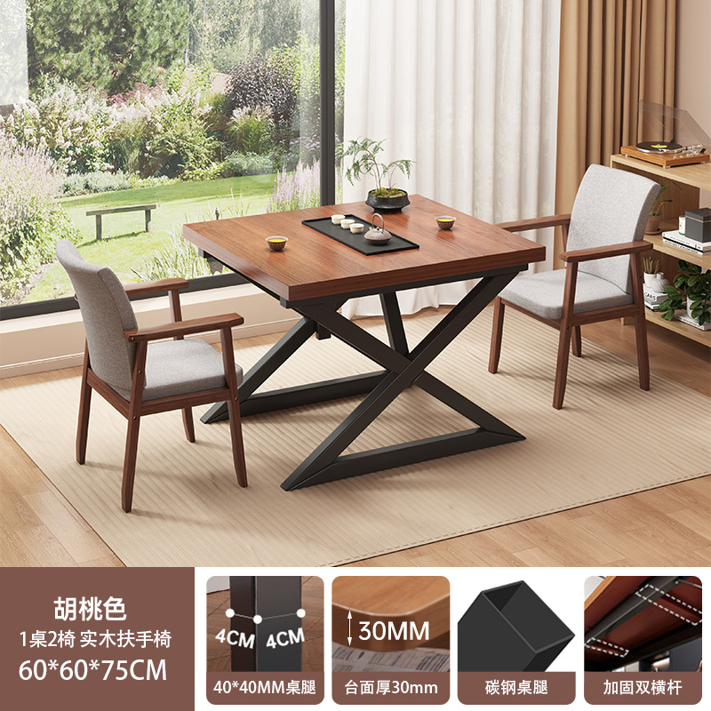 Nueva mesa de té china balcón pequeña casa sala de estar mesa de té 2025 nueva mesa de té de oficina pequeña mesa de té
