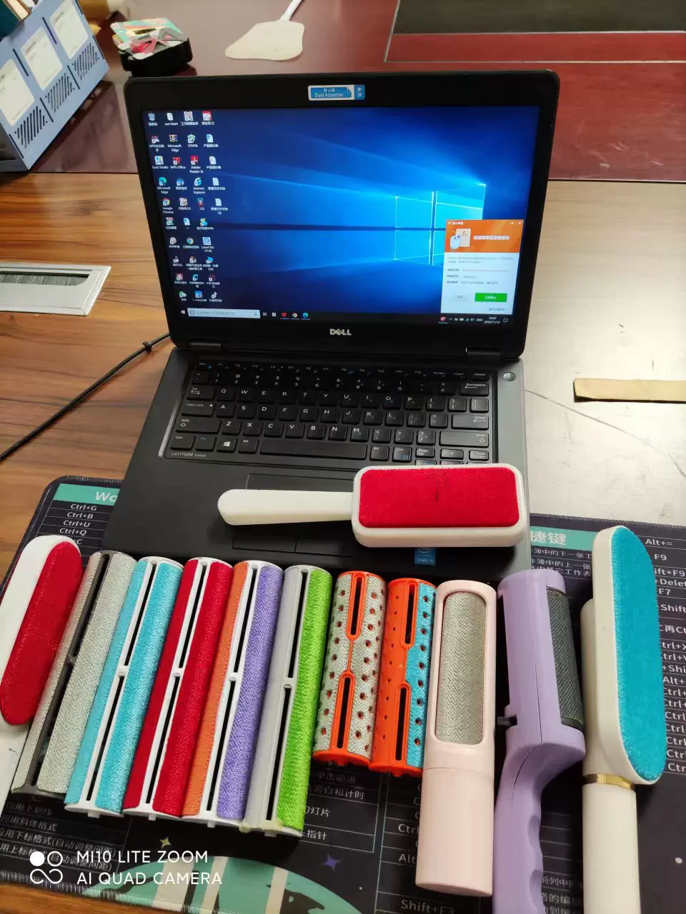 除尘防静电清洁刷子布(静电布，，衣刷布)针织涤棉绒布粒绒植绒布