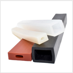 Square tube flat steel rubber sleeve shelf rubber protective cover anti-seismic bracket anti-collision rubber strip