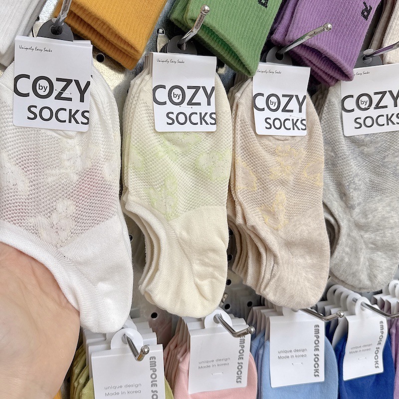 Korean Imported Socks for Women 2793 Cozy Mesh Breathable Thin Boat Socks for Women Cute Animal Pure Color Women's Socks