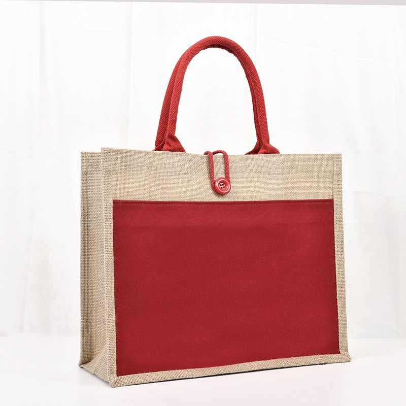 Bolsa de lino no impresa Bolsa De yute personalizado buen producto DIY pintado a mano bolsa de lino de algodón bolsa de regalo portátil al por mayor