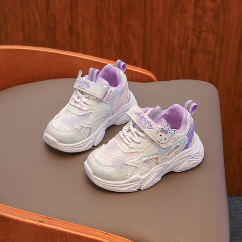 Children's shoes  new spring and autumn breathable girls' mesh shoes children's sports shoes baby toddler shoes 1-6 years old