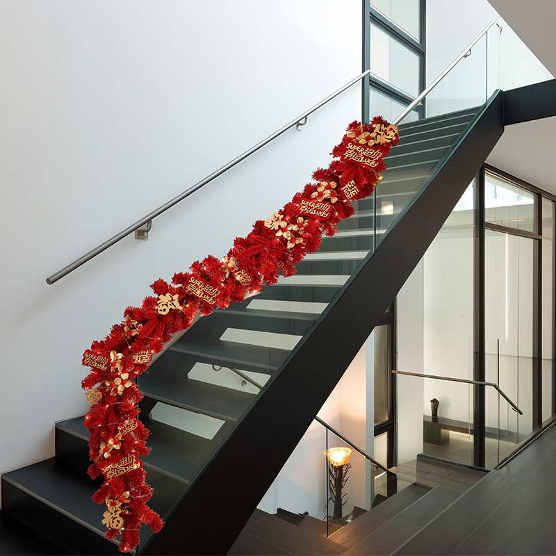 De alta gama de simulación rojo fortuna árbol Año Nuevo Festival celebración cubo decoración del hogar Accesorios decoración flor traje año Flor al por mayor