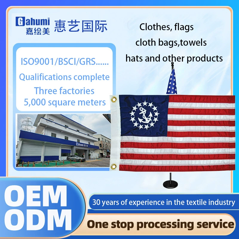 OEM-производство на заказ, трансграничный экспорт, американский яхтенный швейный флаг корабля, красочный флаг, нож, флаг, флаг строительной площадки, печать для командообразования компании