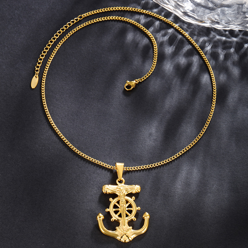 Joyas de Xuping personalidad ancla de barco colgante de acero inoxidable moda hip hop punk accesorios colgante hombre