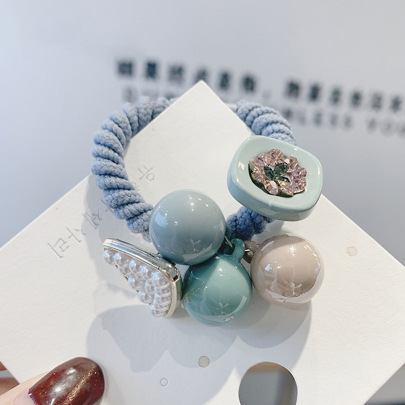 Blue candy ball hair rope