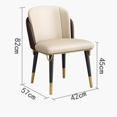 Luz de lujo comedor silla mesa de comedor silla moderna simple ocio respaldo suave bolsa de café silla Hotel negociación silla
