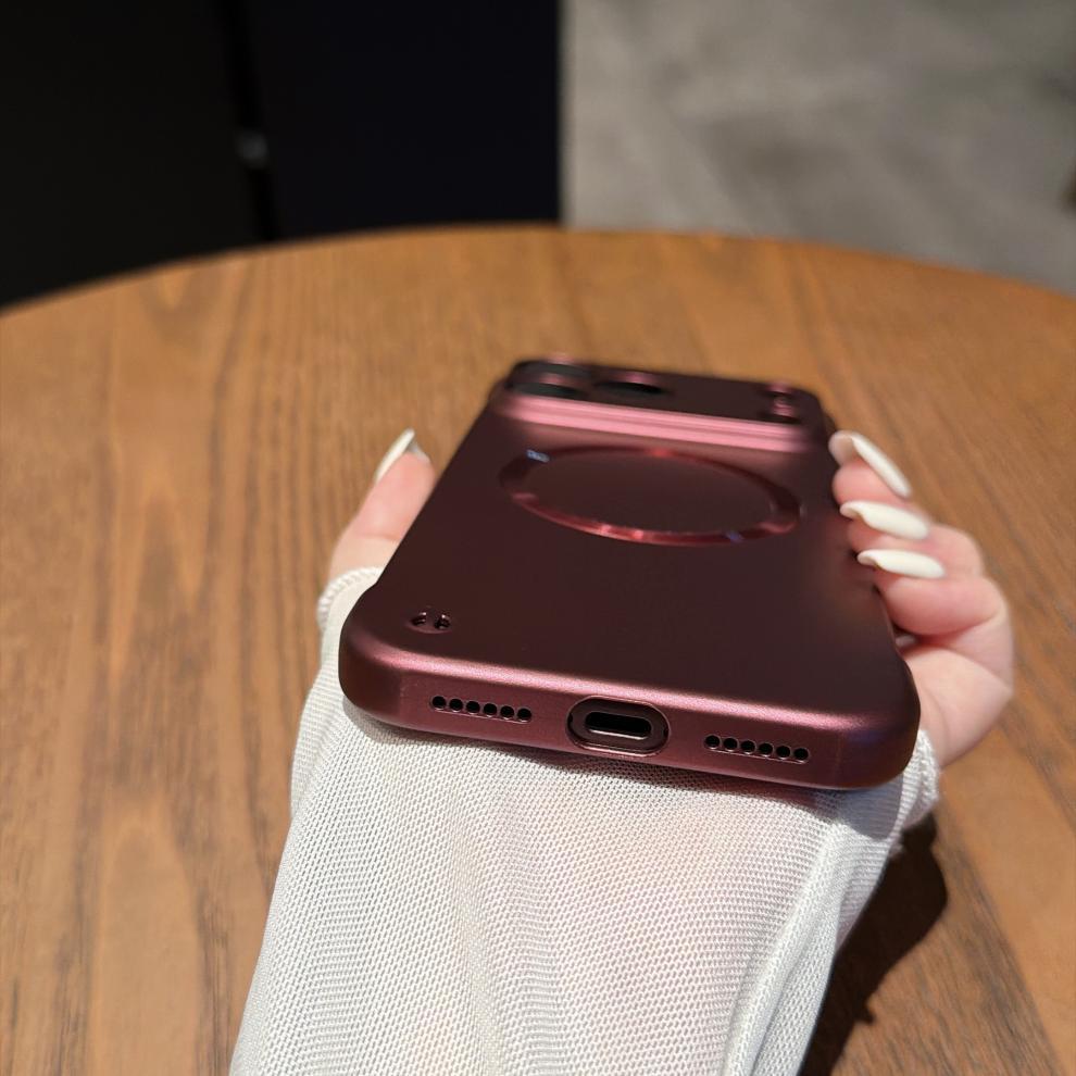 适用苹果18Pro手机壳iPhone17Promax高级感磁吸无边框车载保护16