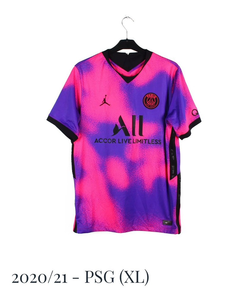 Jordan x Paris Saint-Germain 2020/21 Fourth Jersey Hyper Pink/Psychic Purple