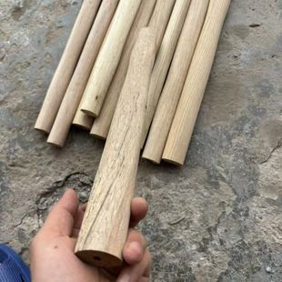 Green Steel Wood Hand Hammer Handle 38cm Wooden Handle Natural Wood Processing Handle Two Hammer Octagonal Hammer Matching Wooden Handle