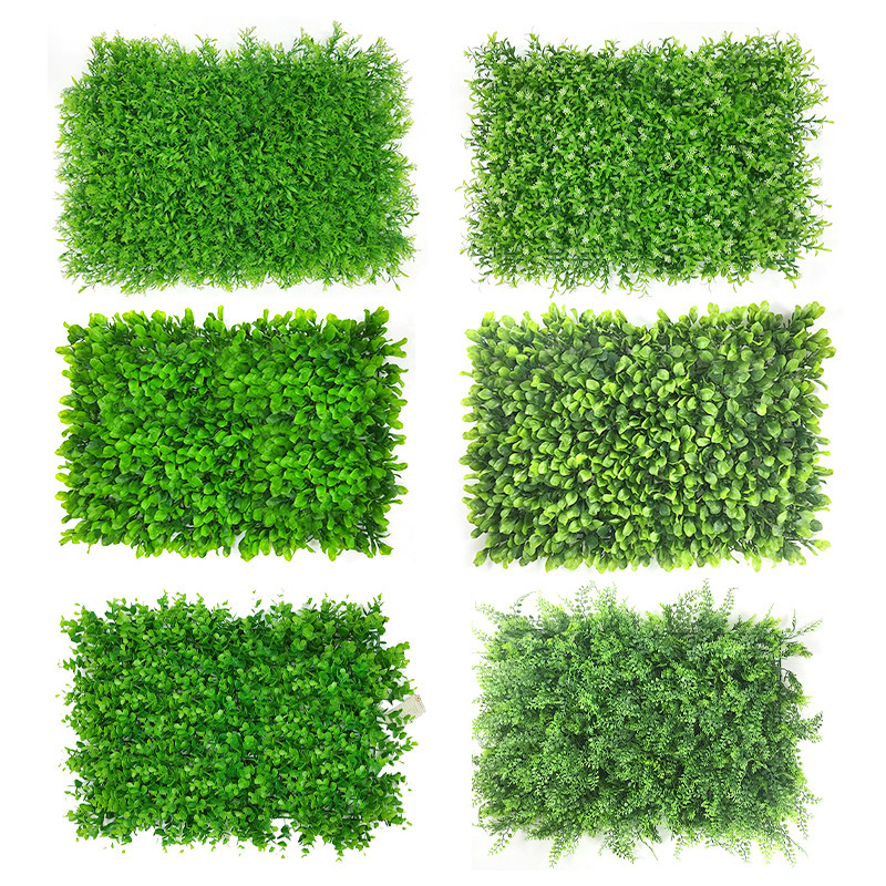 Flor artificial creativa Pared de césped decorativo interior planta verde techo artificial pared de fondo fábrica al por mayor Pared de Planta artificial