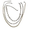 Retro accessory, chain from pearl, necklace, European style