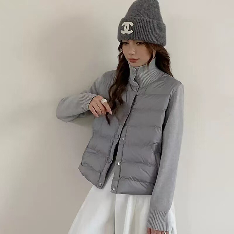 Xia Yayan Autumn and Winter Air Cotton Short Jacket, Fluffy and Soft, Patchwork Design, Warm and Versatile Jacket