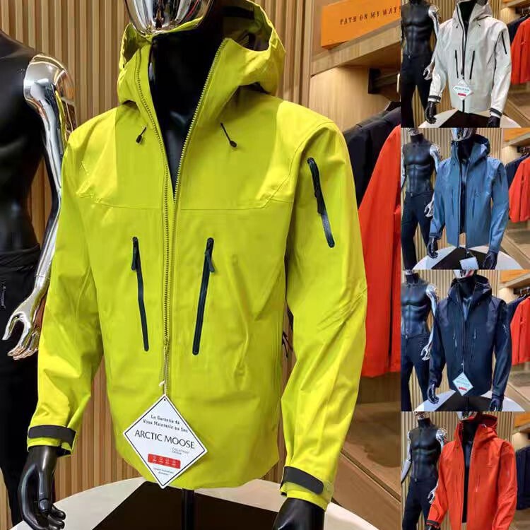 High-end fierce goods! GB32614 Hard Core Three-Proof Charge Clothes Men's Pressure Glue Windproof Waterproof Mountaineering Clothing Women's