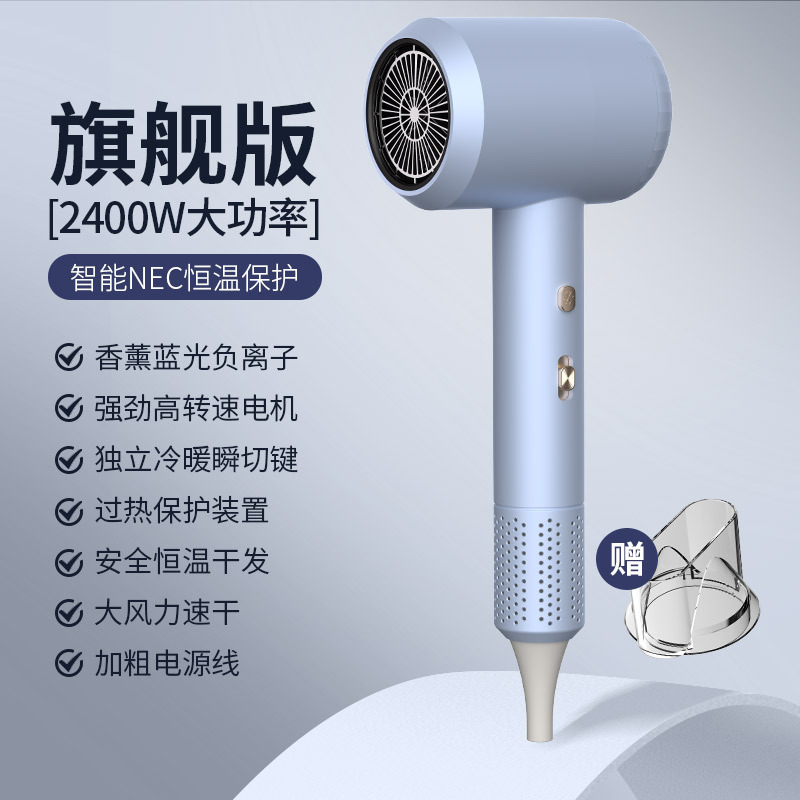 공기 노즐이 있는 L10/2400W 파란색(플래그십 버전)