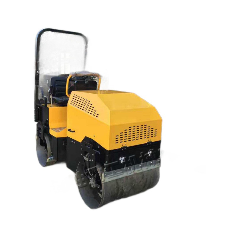 compactor de pavimento de hormigón tipo rodillo vibratorio de conducción hidráulico completo de velocidad variable sin paso doble rodillo de acero nivelador