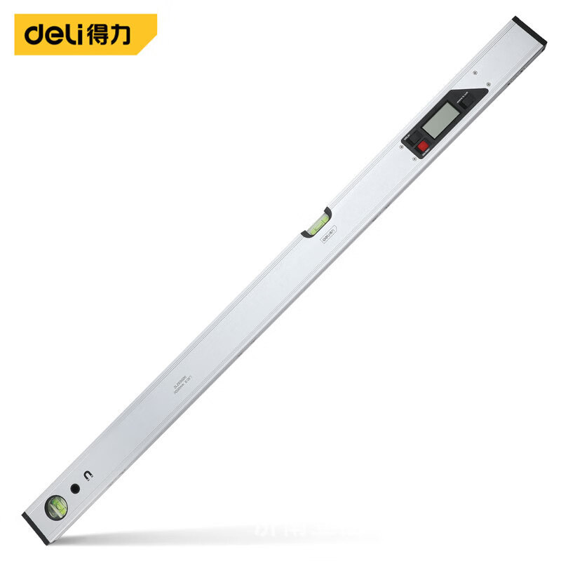 得力工具 电子数显水平尺平衡角度强磁性双水泡测量 鱼雷式水平尺