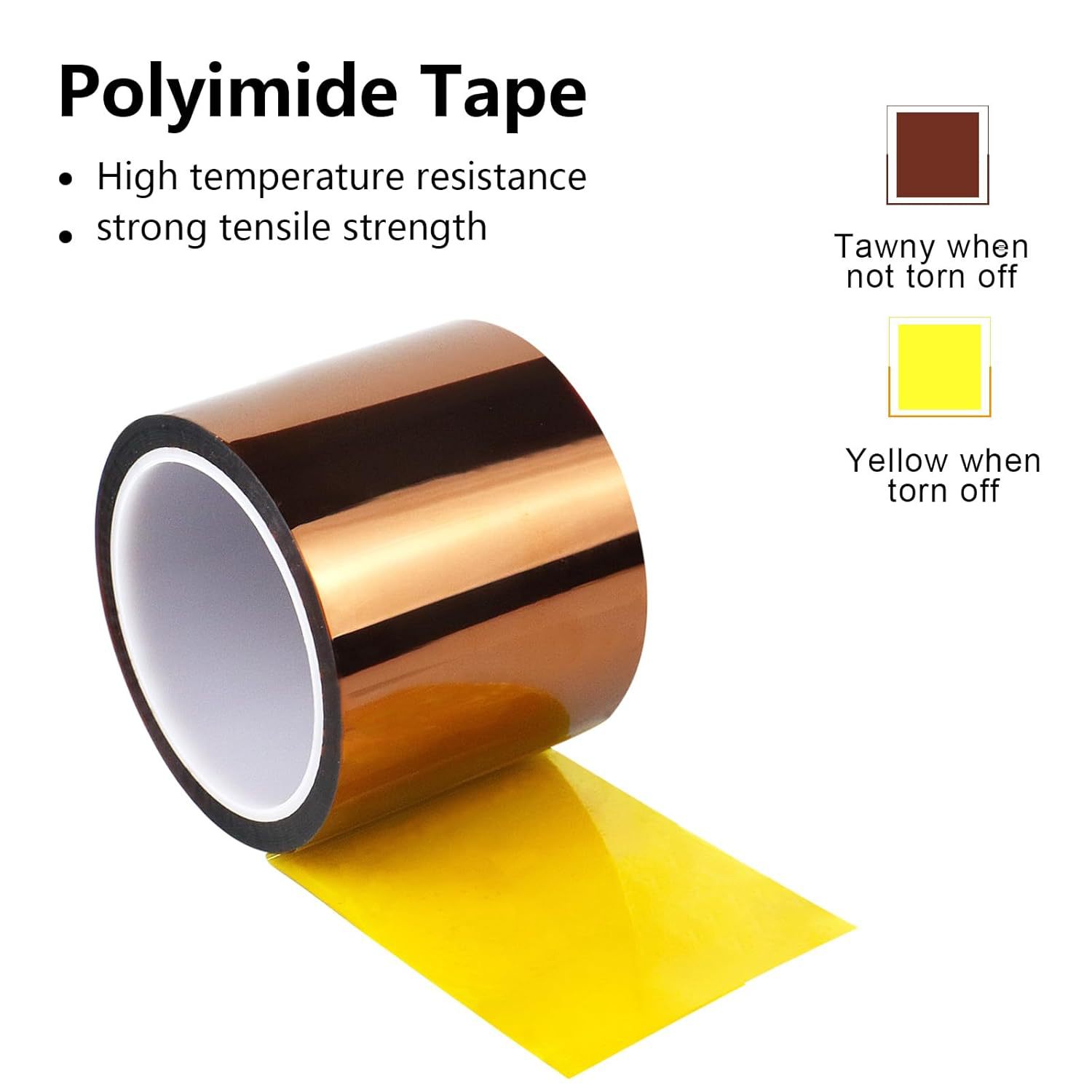 原装正品3m7414聚酰亚胺茶色高温胶pcb线路板金手指单面耐高温胶