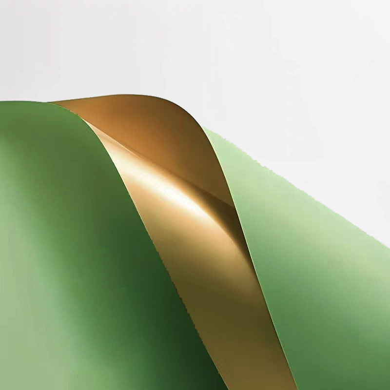 Papel de oro de doble cara de Corea impermeable flor material de papel de embalaje ramo floral coreano papel de oro de lujo de color oro