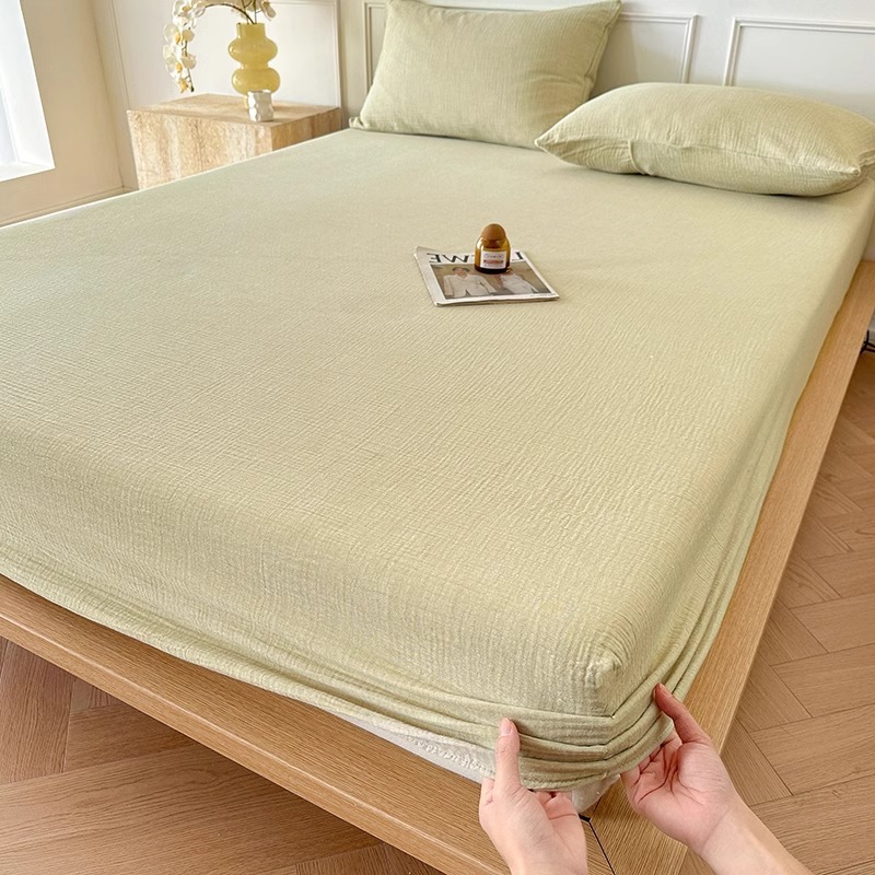 Silla de cama de algodón puro, sábana antideslizante engrosada de invierno de una sola pieza, colchón Simmons, cubierta protectora con todo incluido, juego de tres piezas