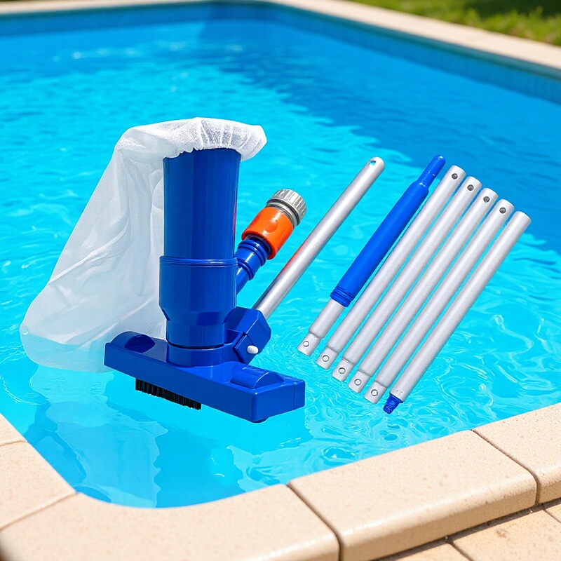 Cross-Border Portable Vacuum Jet Suction Head for Swimming Pools, Spa Pool Stand, Household Suction Cleaner, Home Swimming Pool