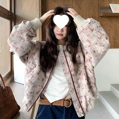 韩版时尚印花夹克外套女秋季2025年新款超火小个子宽松棒球服